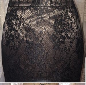 Lace black skirt